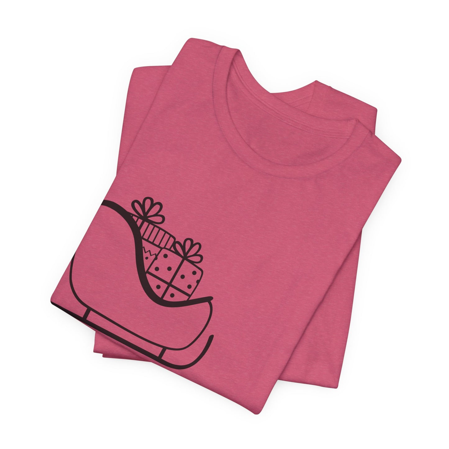 Sleigh All Day Holiday Shirt - Unisex Jersey Short Sleeve Tee - Holiday Gift - Funny Sleigh T-Shirt - Winter Snowflake Tee