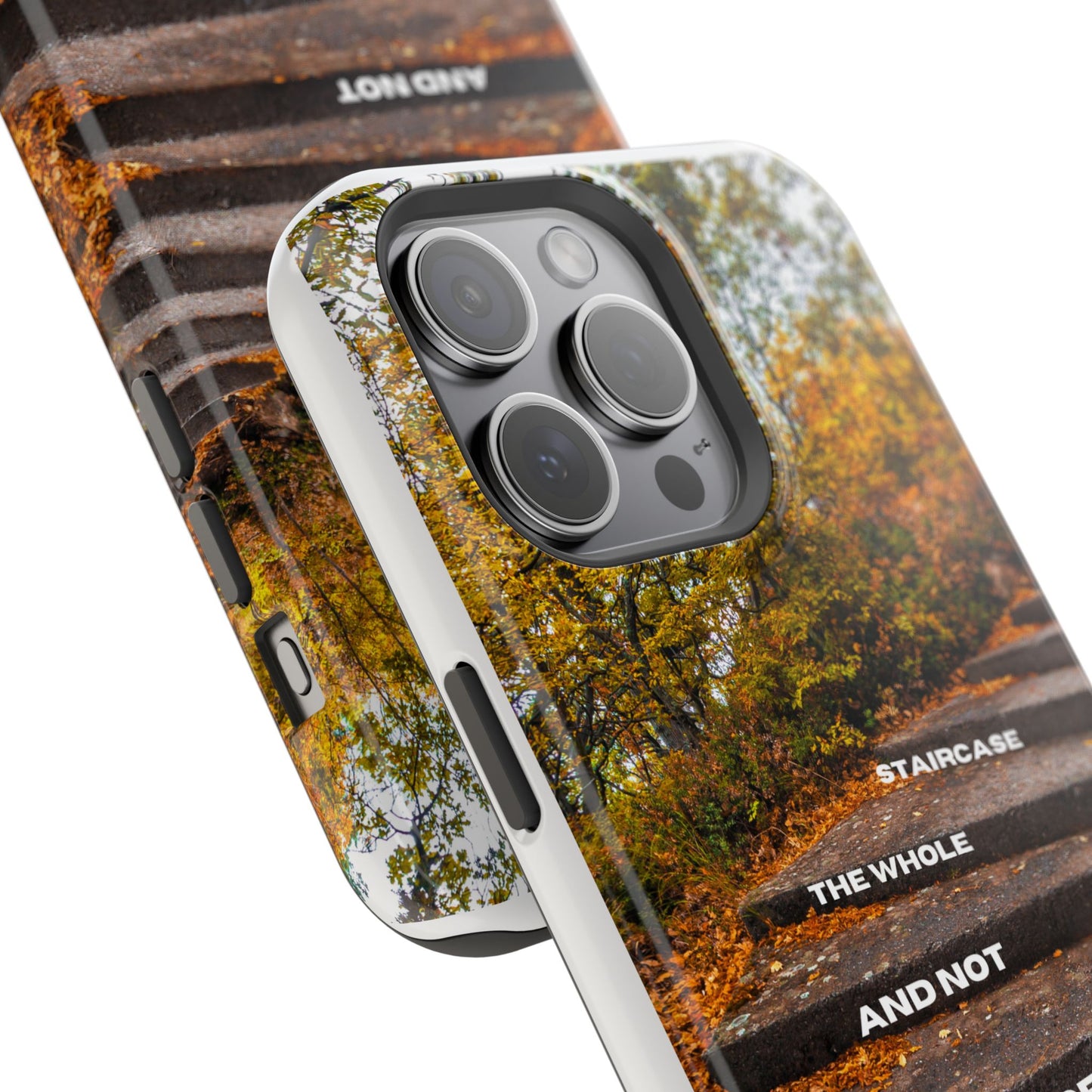 Autumn Steps: Focus on the Journey - Positive Reminder Phone Case