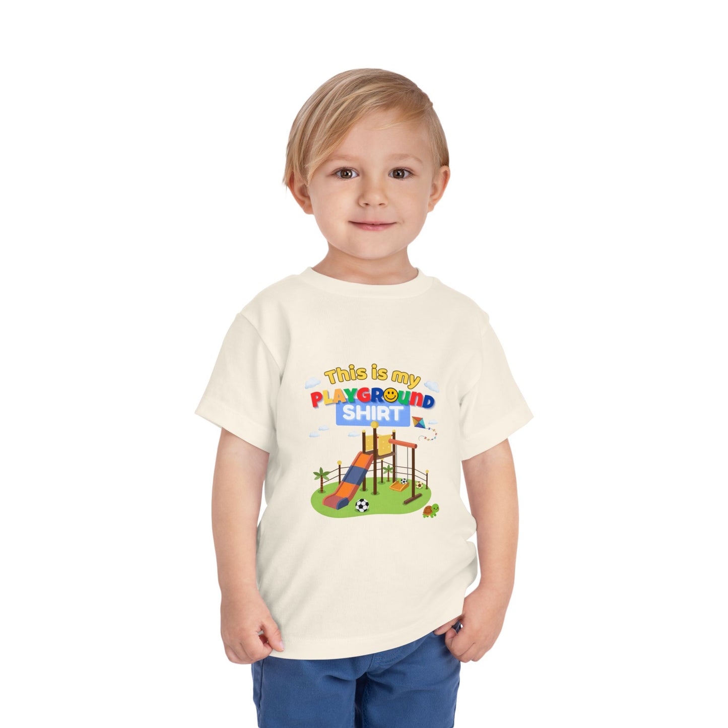 Playground Illustration Toddler Tee | Kids Slide Park Shirt