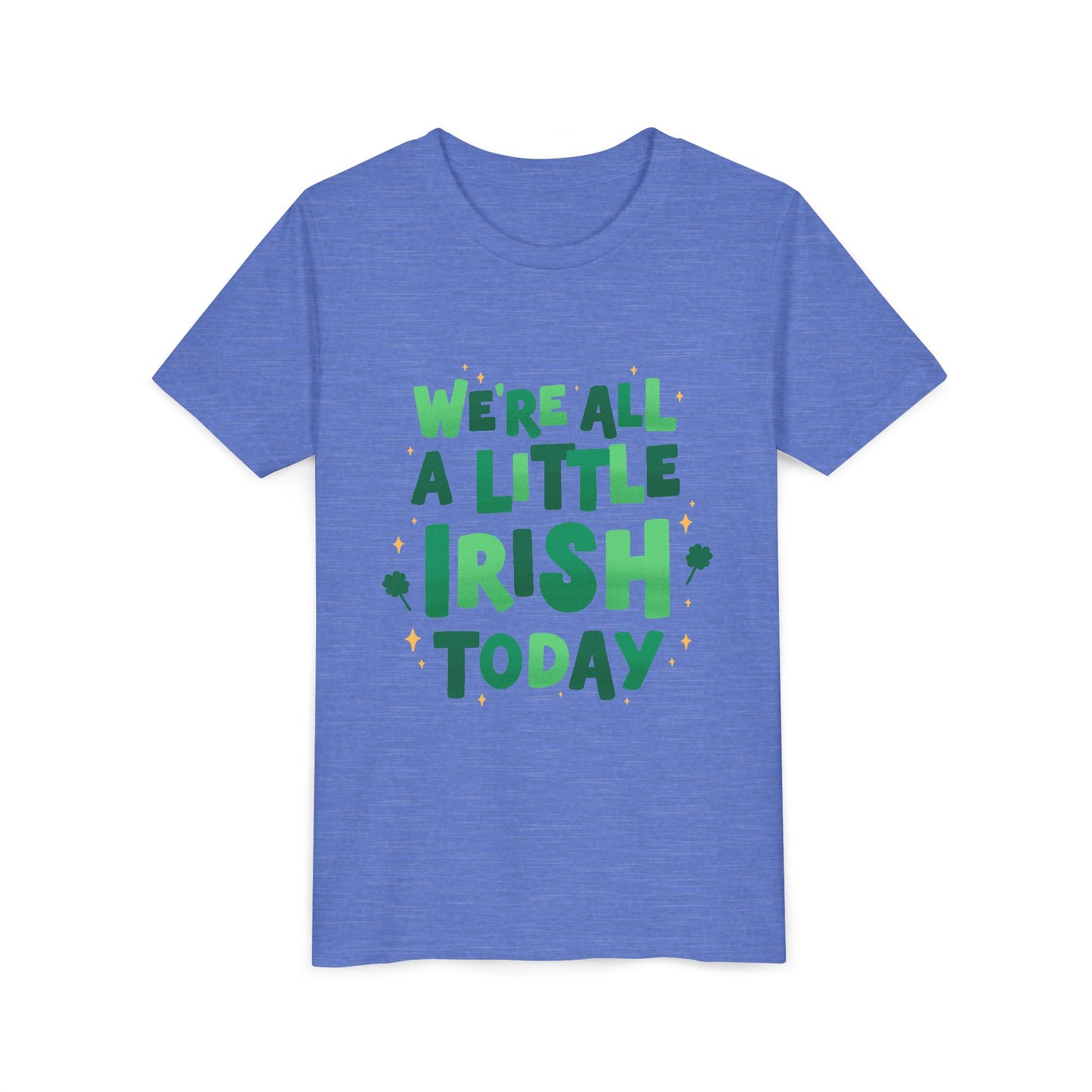 We are All A Little Irish Today Youth Tee | St. Patricks Day Shamrock Shirt
