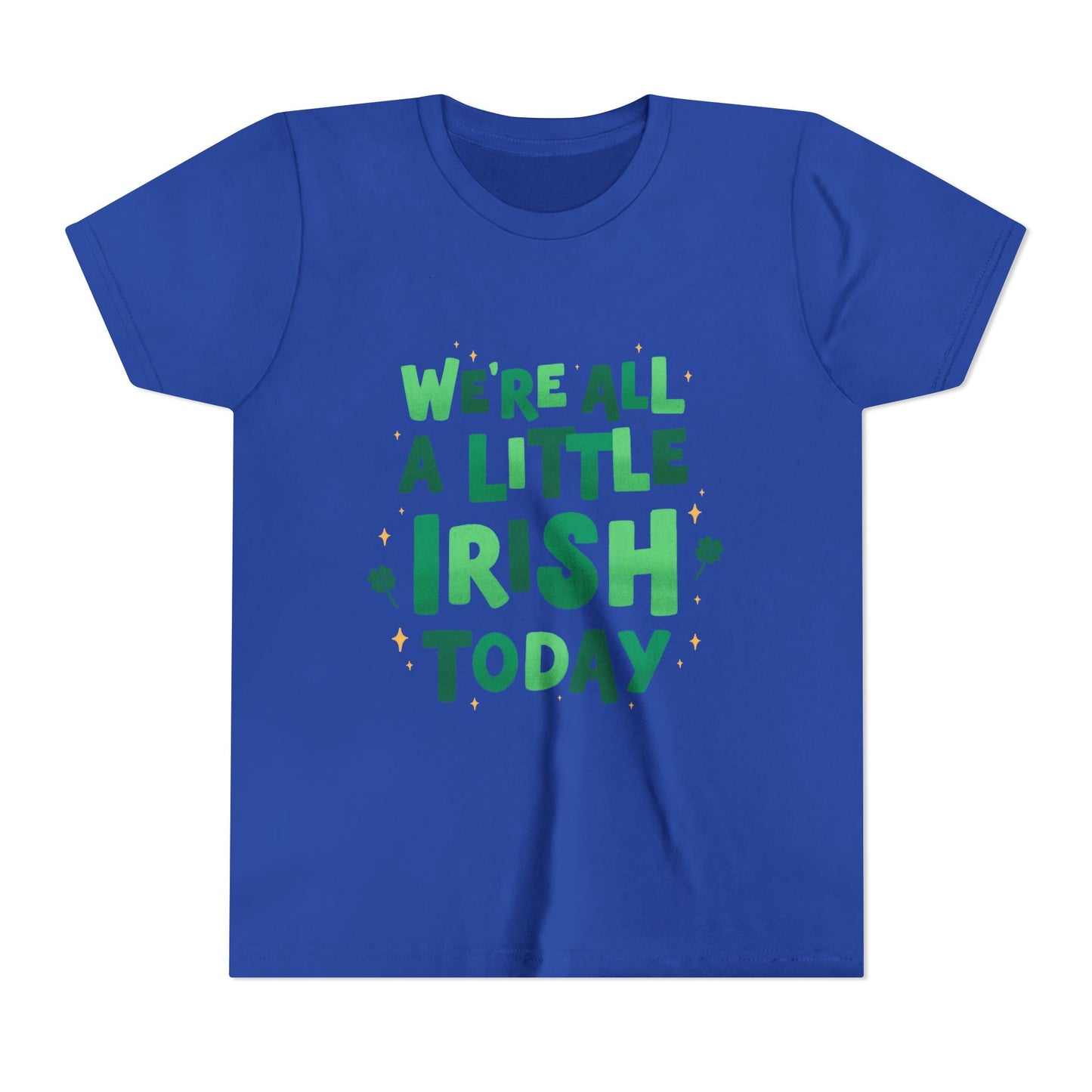 We are All A Little Irish Today Youth Tee | St. Patricks Day Shamrock Shirt