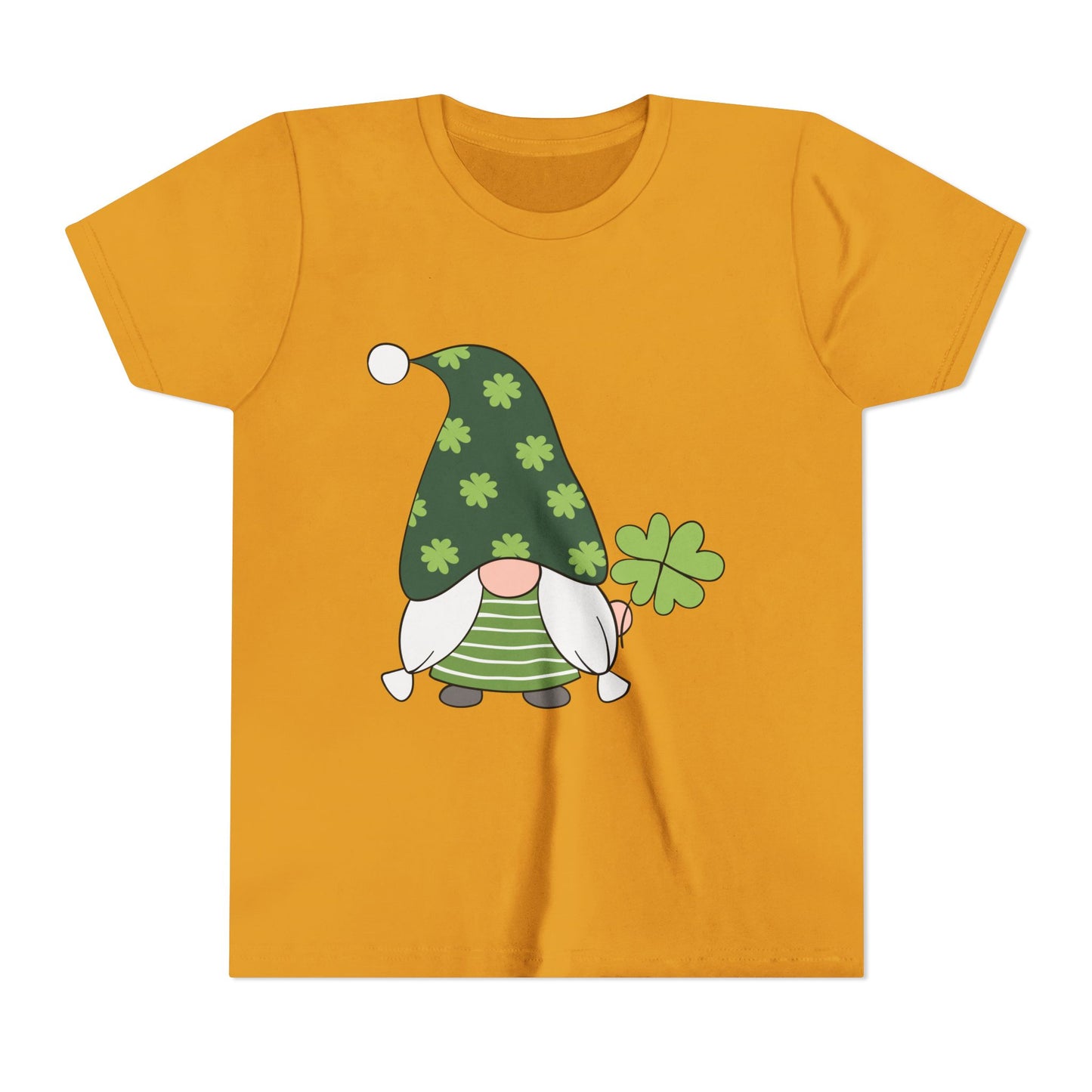 Shamrock Gnome Youth Tee | St. Patrick's Day Clover Kids Shirt
