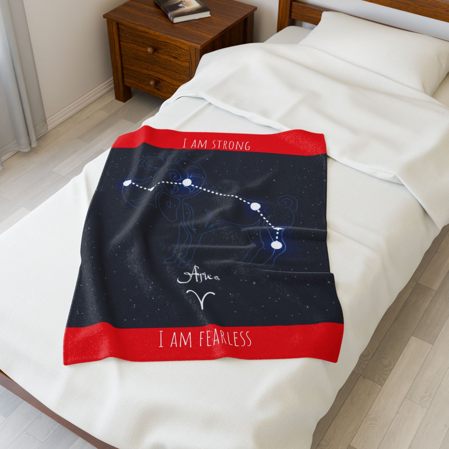 Aries Constellation Blanket - "I Am Strong, I Am Fearless"
