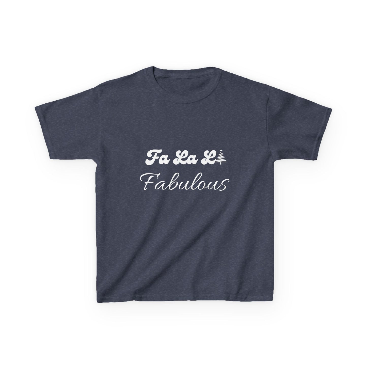 Fa La LA Fabulous Kids Tee - Fun Christmas Shirt for Boys and Girls