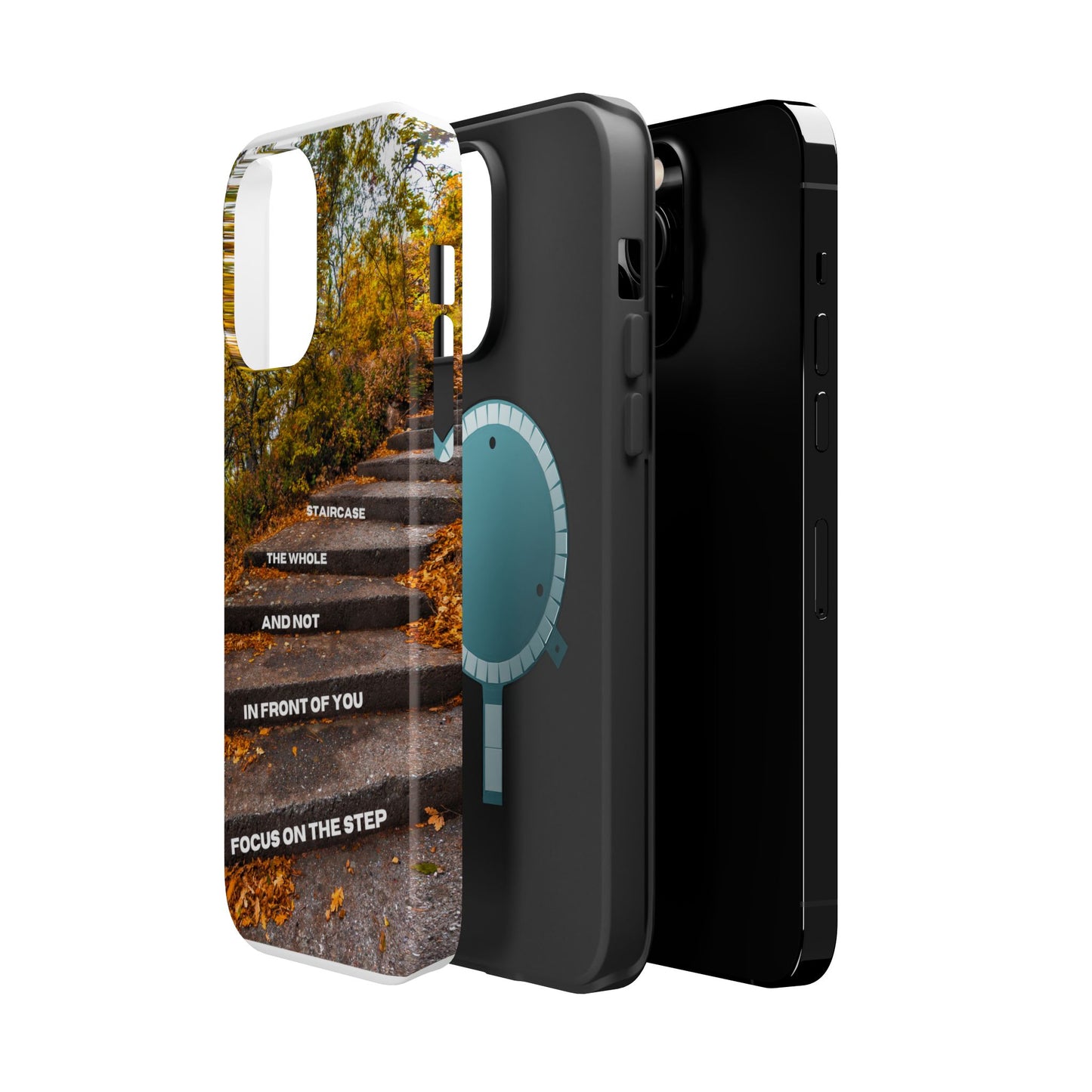 Autumn Steps: Focus on the Journey - Positive Reminder Phone Case