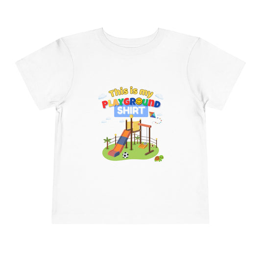 Playground Illustration Toddler Tee | Kids Slide Park Shirt