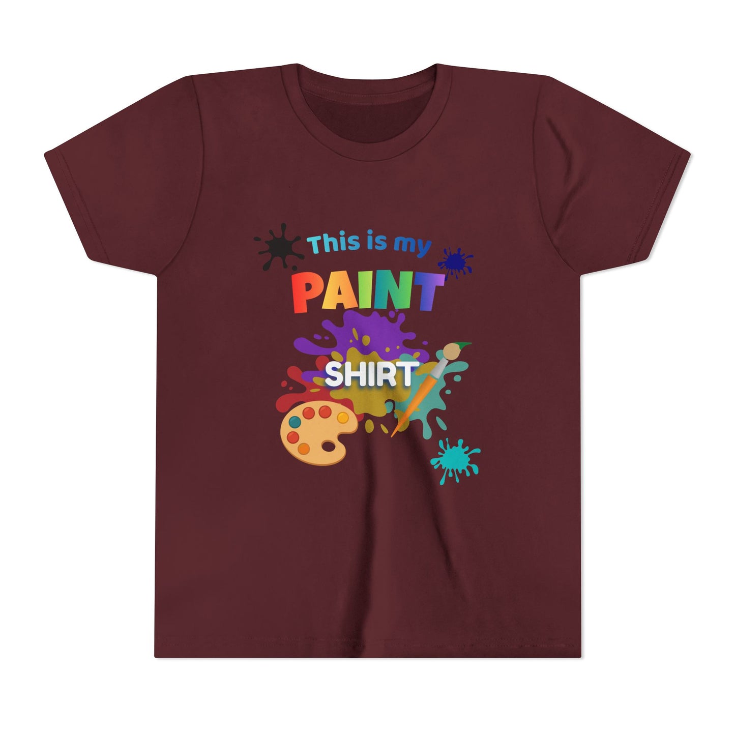 This Is My Paint Shirt Youth Tee SP | Kids Art Palette T-Shirt