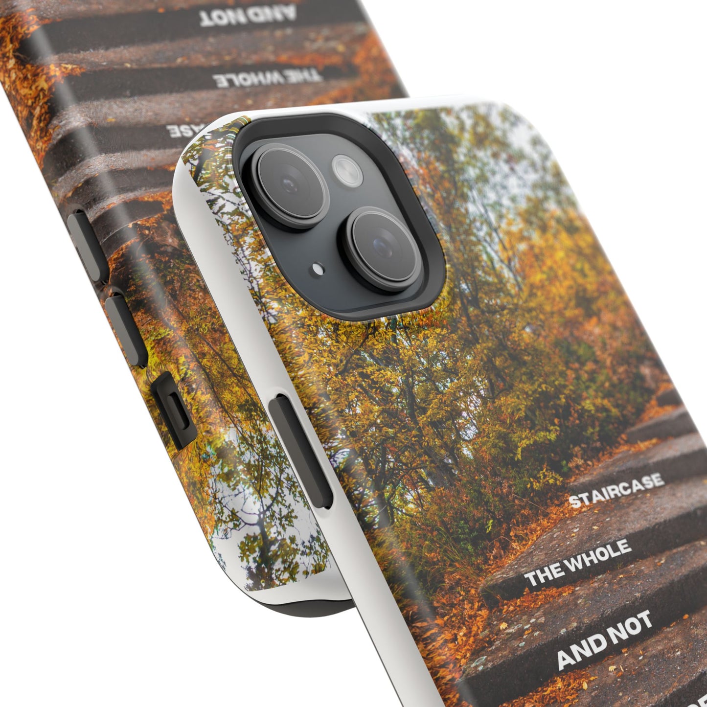 Autumn Steps: Focus on the Journey - Positive Reminder Phone Case