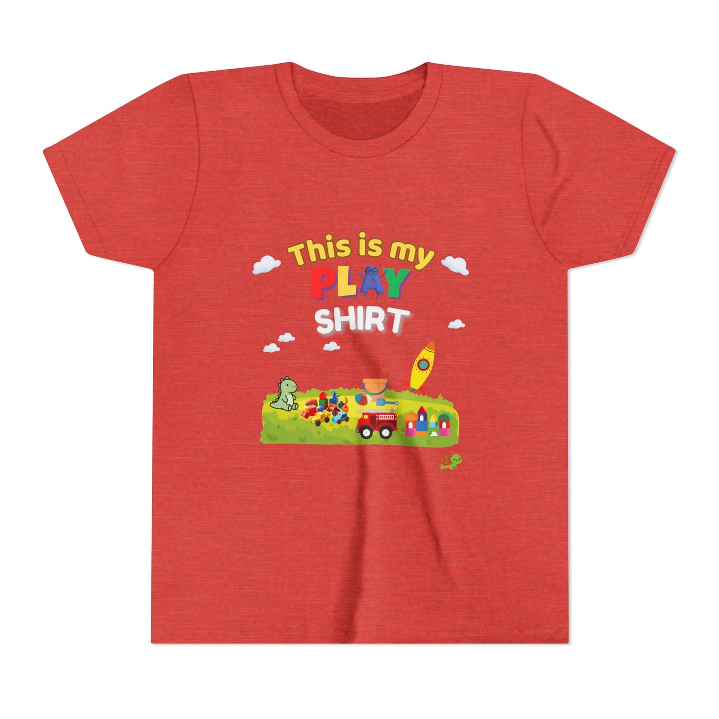 This is My Play Shirt Youth Tee | Toy Rocket, Blocks, Truck Kids Shirt