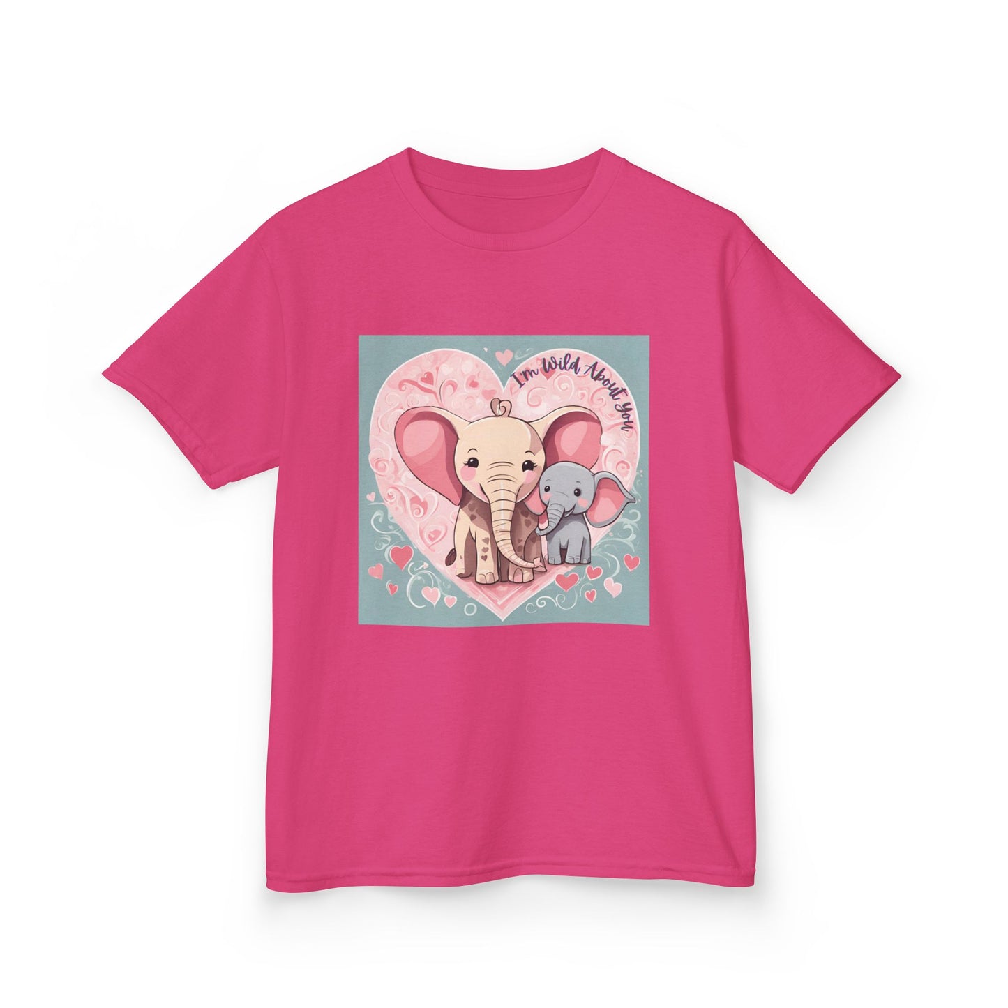 I'm Wild About You - Elephant Duo Valentine's Kids Tee
