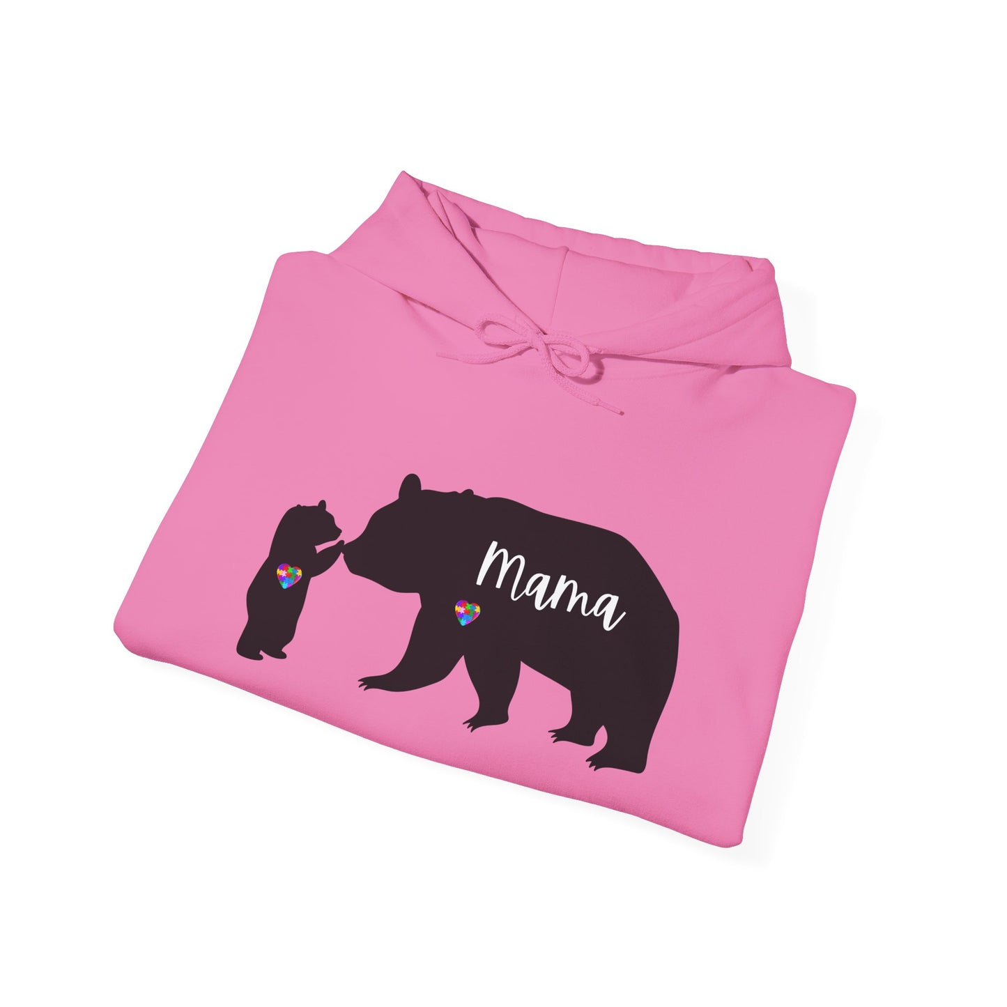 Autism Mama Bear & Baby Bear Hoodie, Unisex Sweatshirt for Moms, Cute Mama Bear Gift