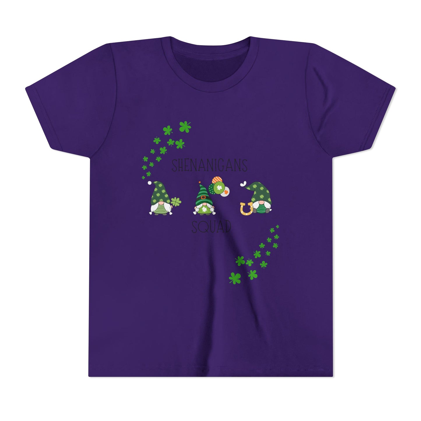 Shenanigans Squad Gnomes Youth Tee | St. Patrick's Day Shamrock Kids Shirt