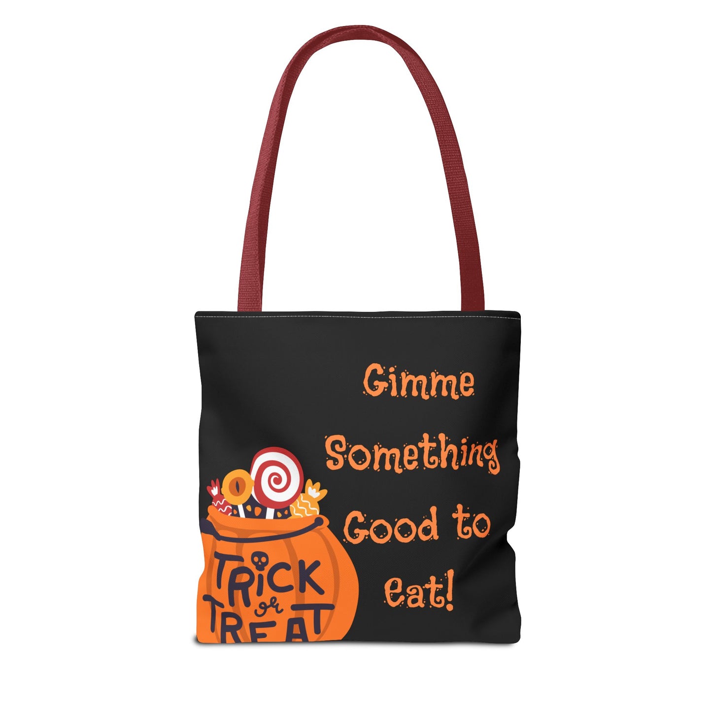 Gimme Something Good to Eat Tote Bag | Halloween Trick-or-Treat Bag | Reusable Candy Bag