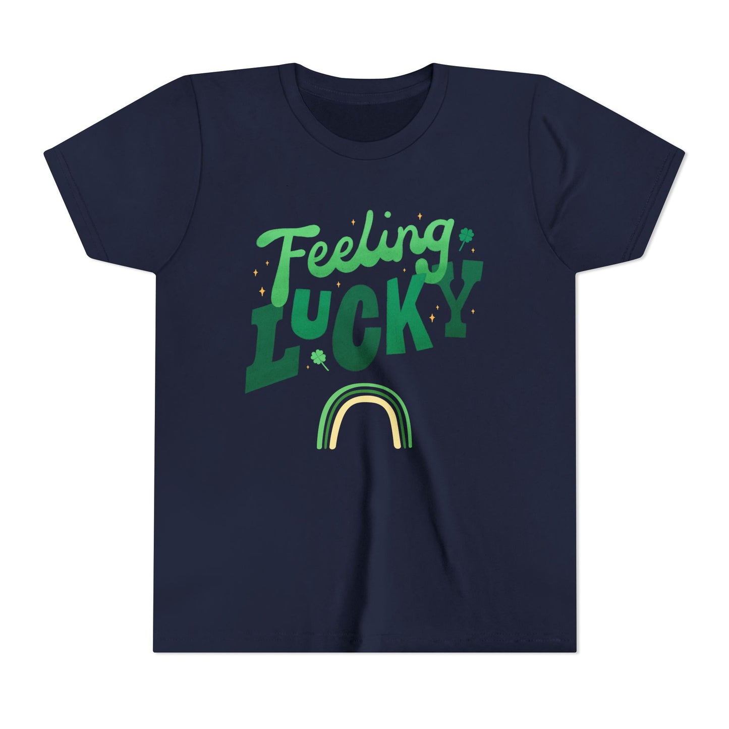 Feeling Lucky rainbow Youth Tee | St. Patrick's Day kids shirt