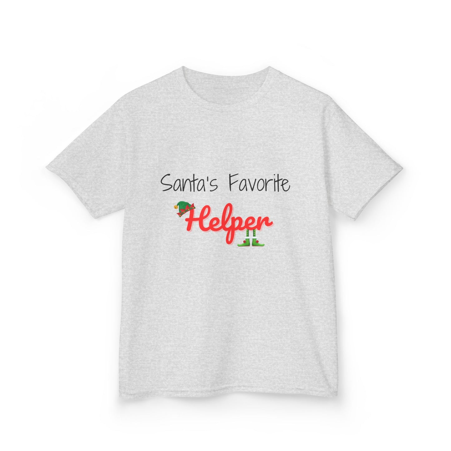 Santa's Favorite Helper Kids Tee - Cute Christmas Shirt for Boys and Girls