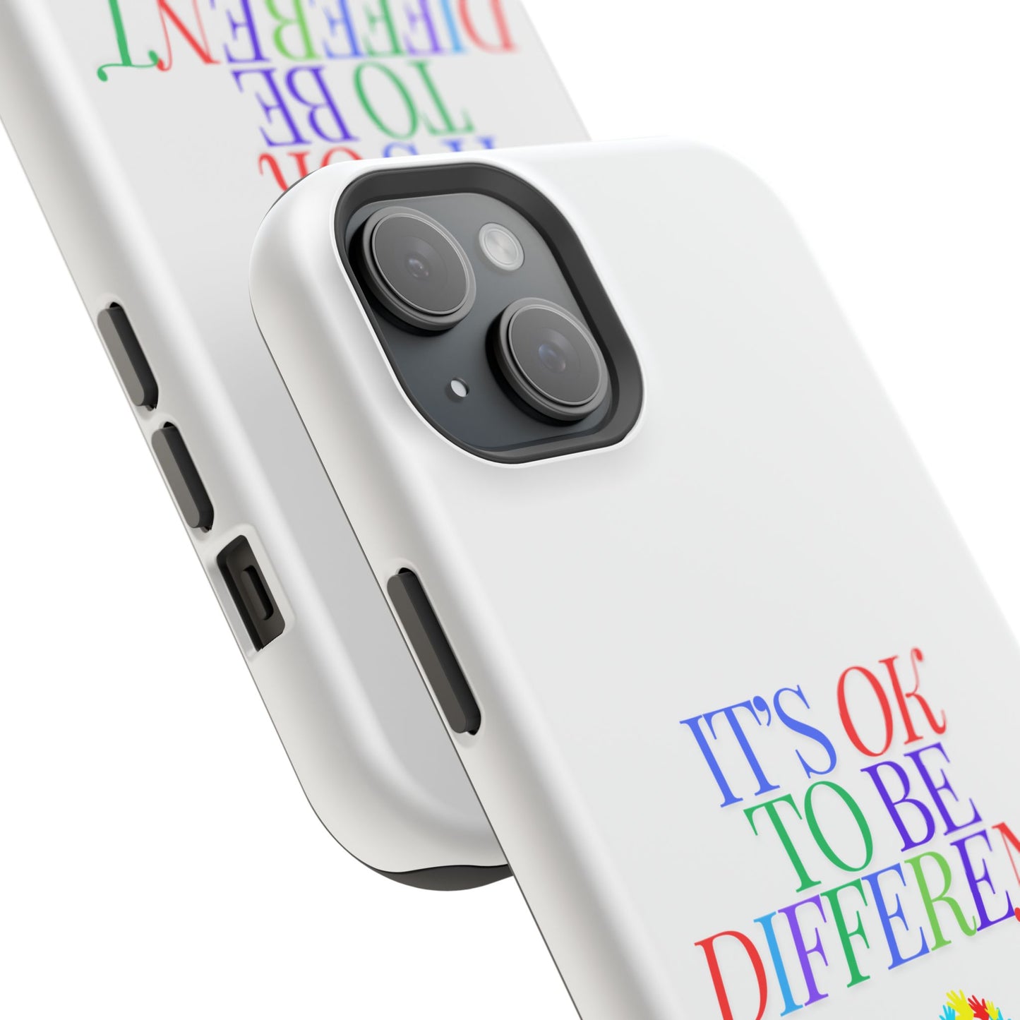 Autism Support Ribbon: It's Okay to Be Different - ASD Awareness Phone Case