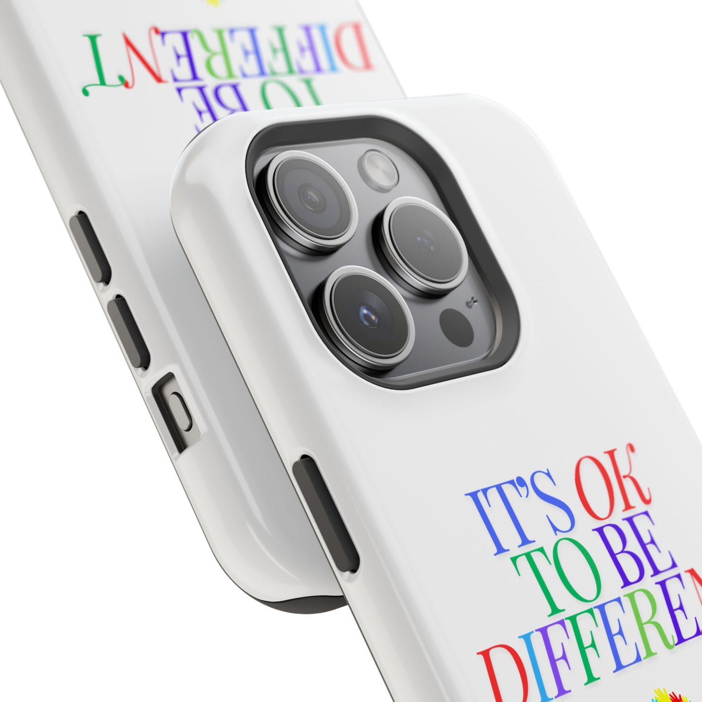 Autism Support Ribbon: It's Okay to Be Different - ASD Awareness Phone Case