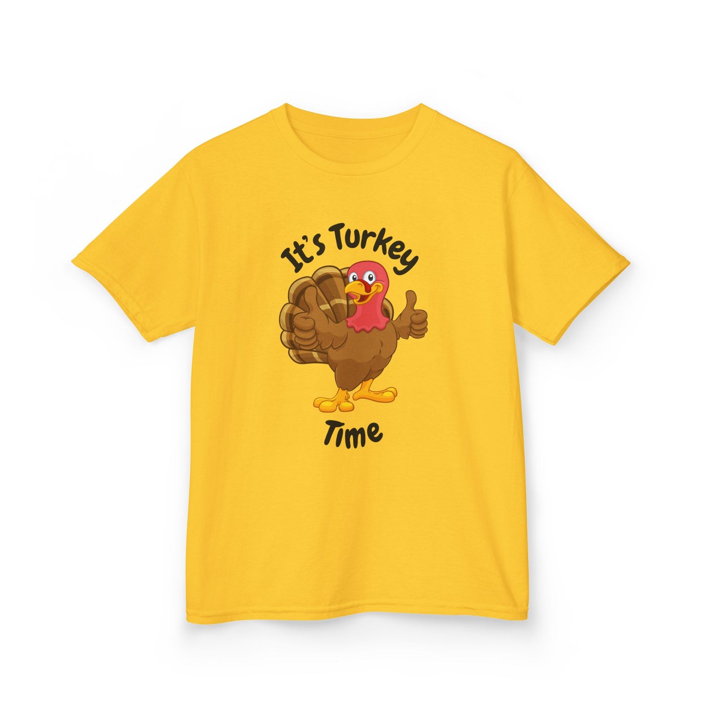 It's Turkey Time Kid Tee - Fun Thanksgiving Shirt for Boys and Girls