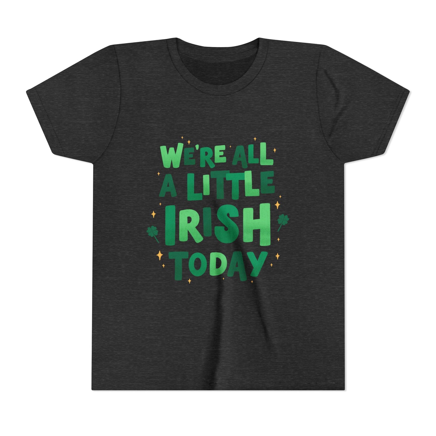 We are All A Little Irish Today Youth Tee | St. Patricks Day Shamrock Shirt