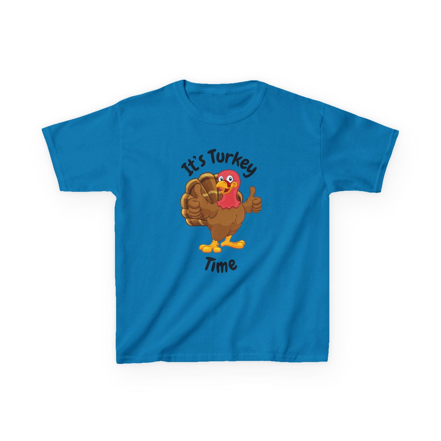 It's Turkey Time Kid Tee - Fun Thanksgiving Shirt for Boys and Girls