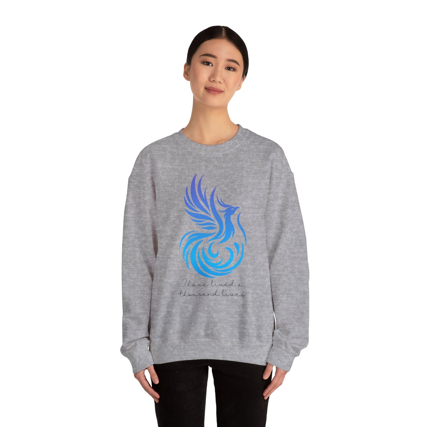 Phoenix Rising Sweatshirt - I Have Lived a Thousand Lives | Inspirational Unisex Sweatshirt