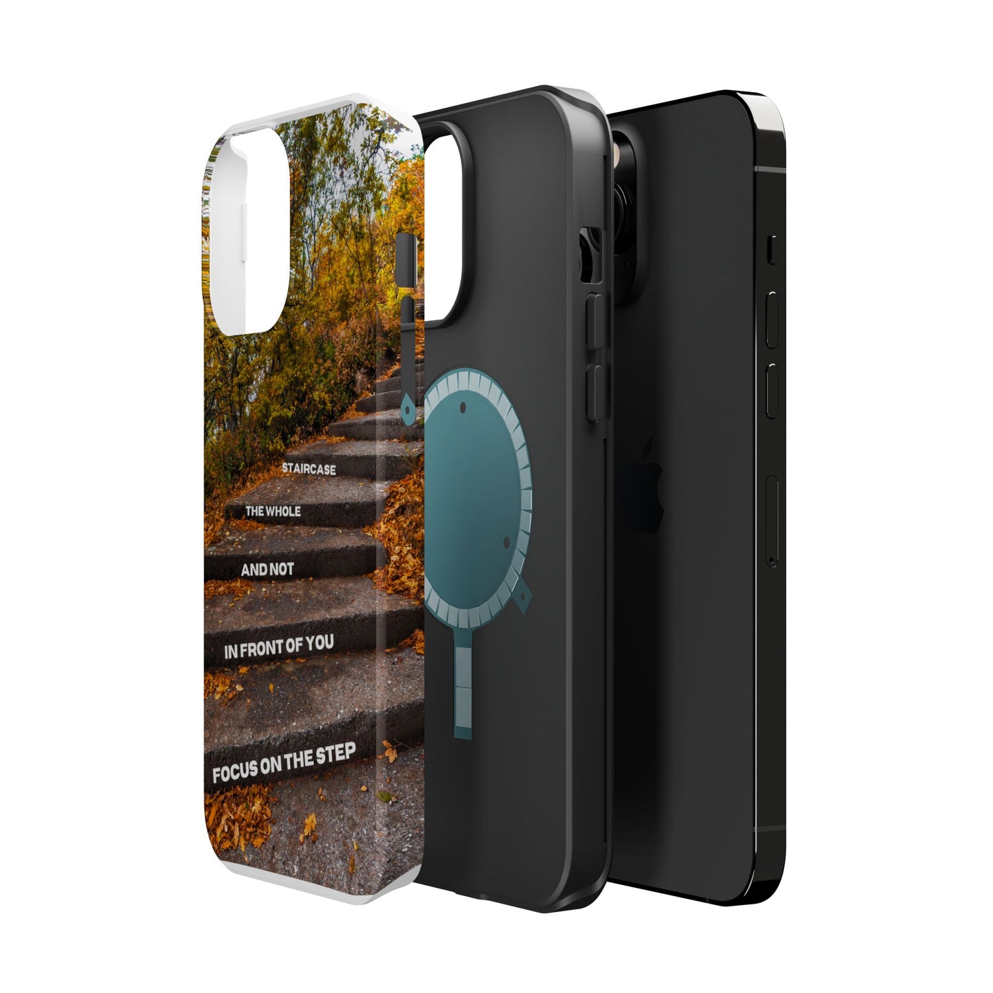 Autumn Steps: Focus on the Journey - Positive Reminder Phone Case