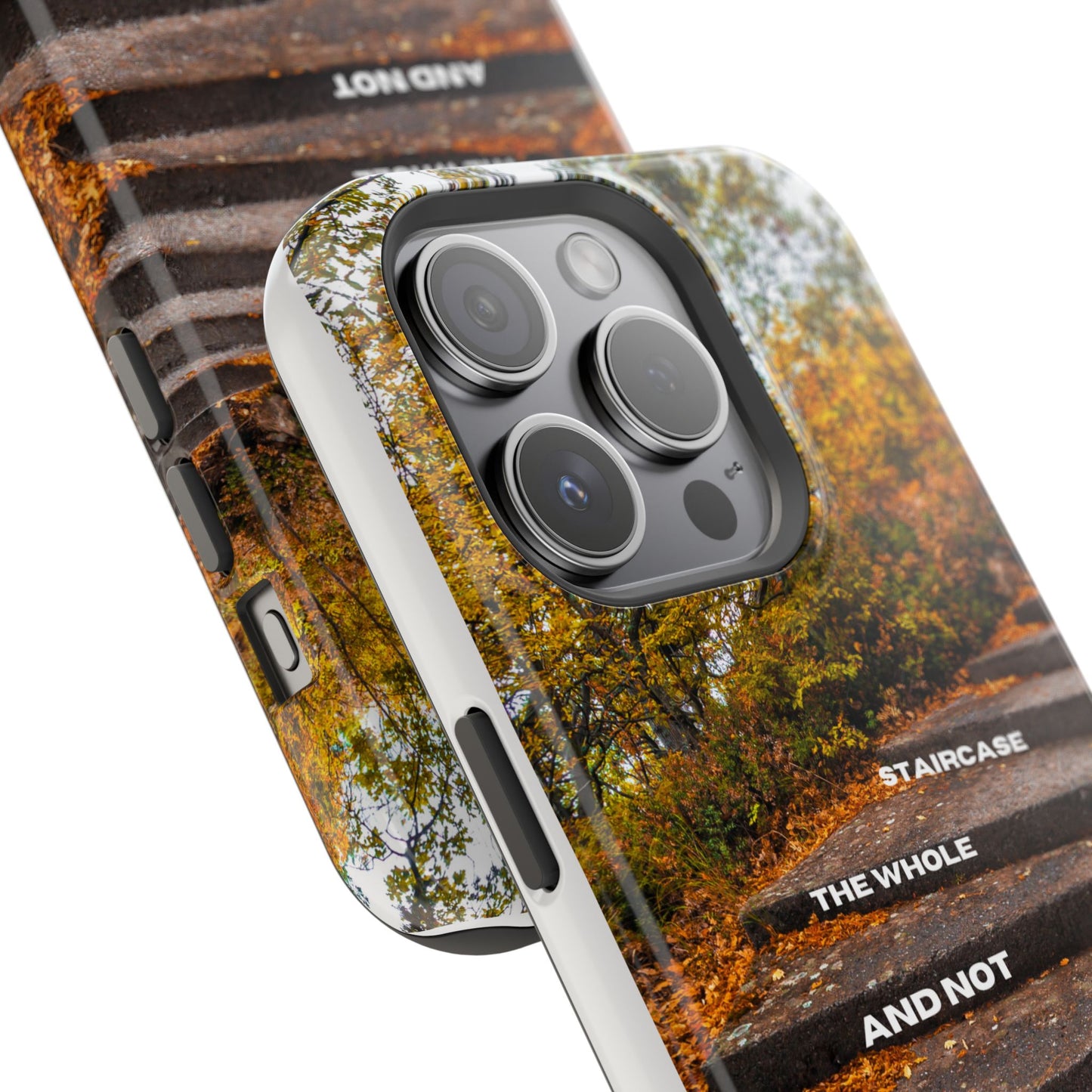 Autumn Steps: Focus on the Journey - Positive Reminder Phone Case