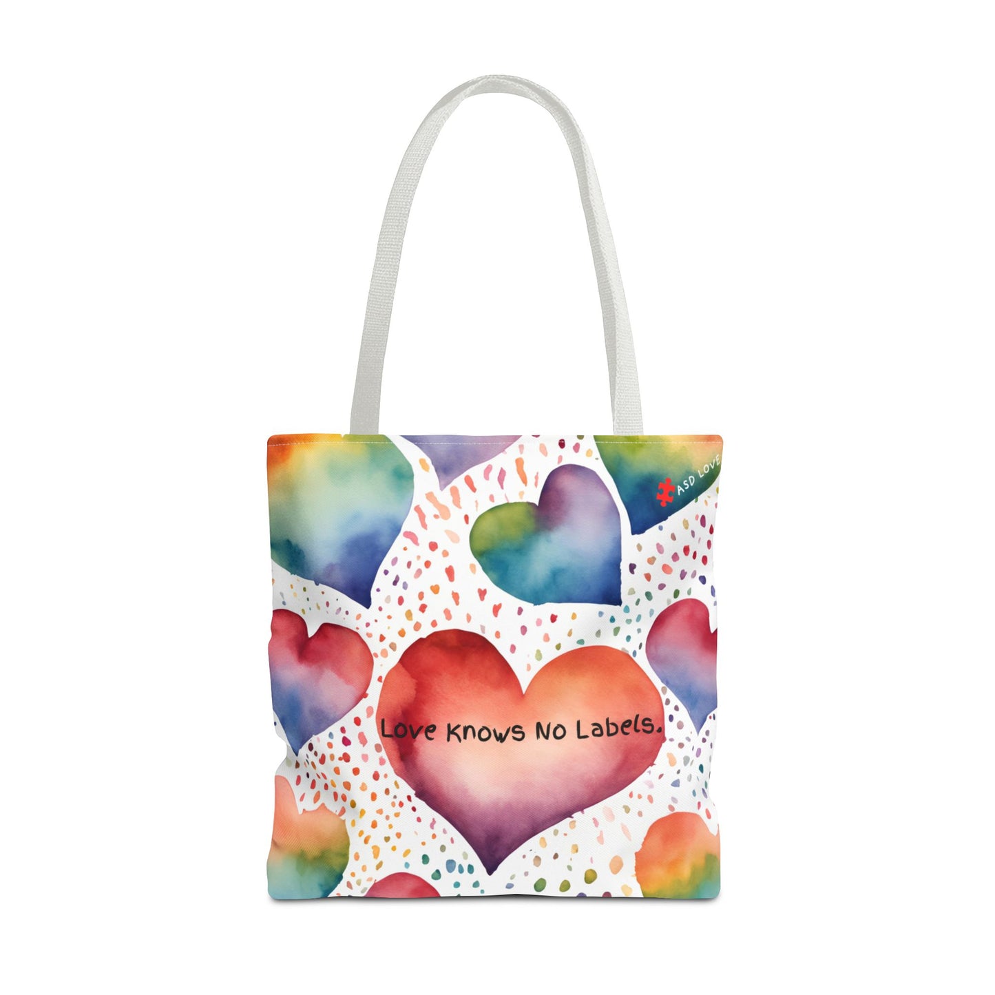 Love Knows No Labels Heart Balloons Tote Bag - Rise Above Division