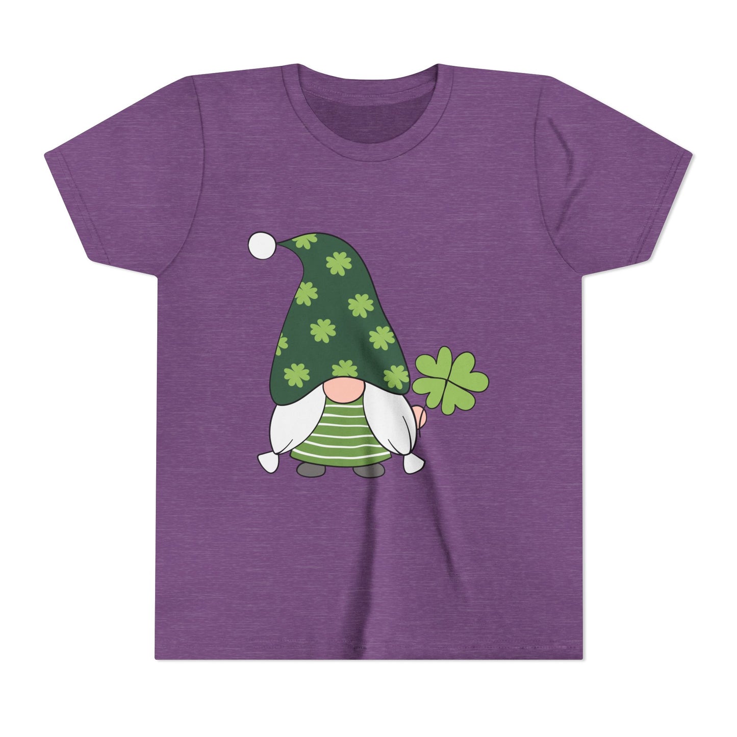 Shamrock Gnome Youth Tee | St. Patrick's Day Clover Kids Shirt