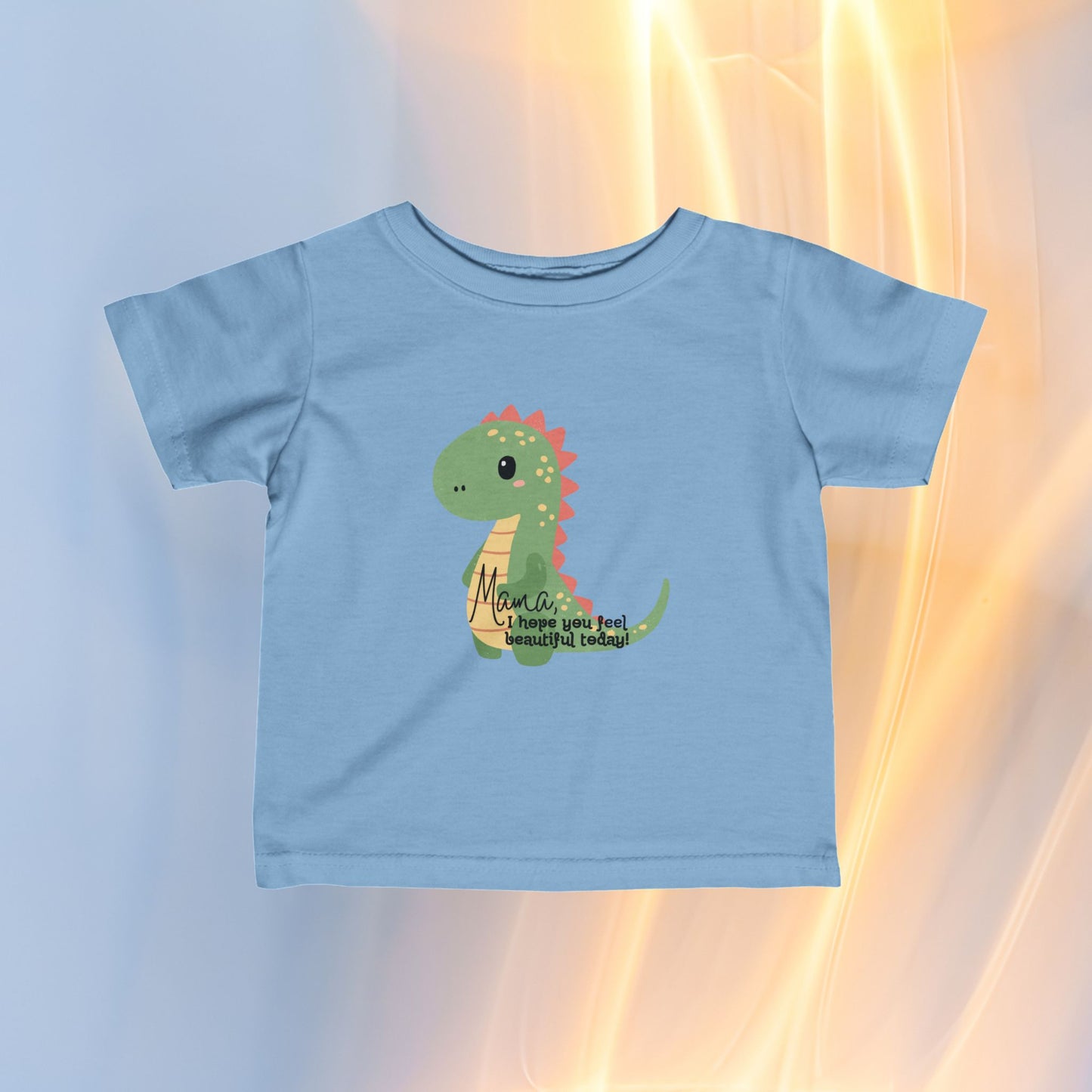 Mama, I Hope You Feel Beautiful Today - Toddler T-Shirt | Soft & Durable Kids Tee | Inspirational Clothing | Uplifting Motherhood - Dino