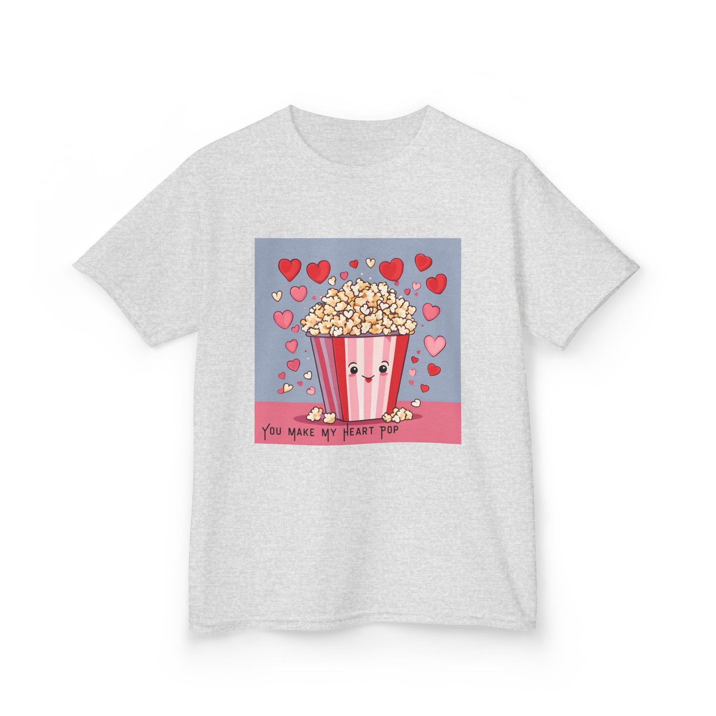 You Make My Heart Pop - Popcorn Valentine's Kids Tee
