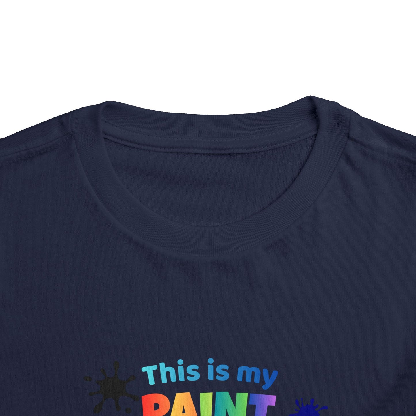 This Is My Paint Shirt Toddler Tee | Colorful Paint Palette Drips, Art Splash Design