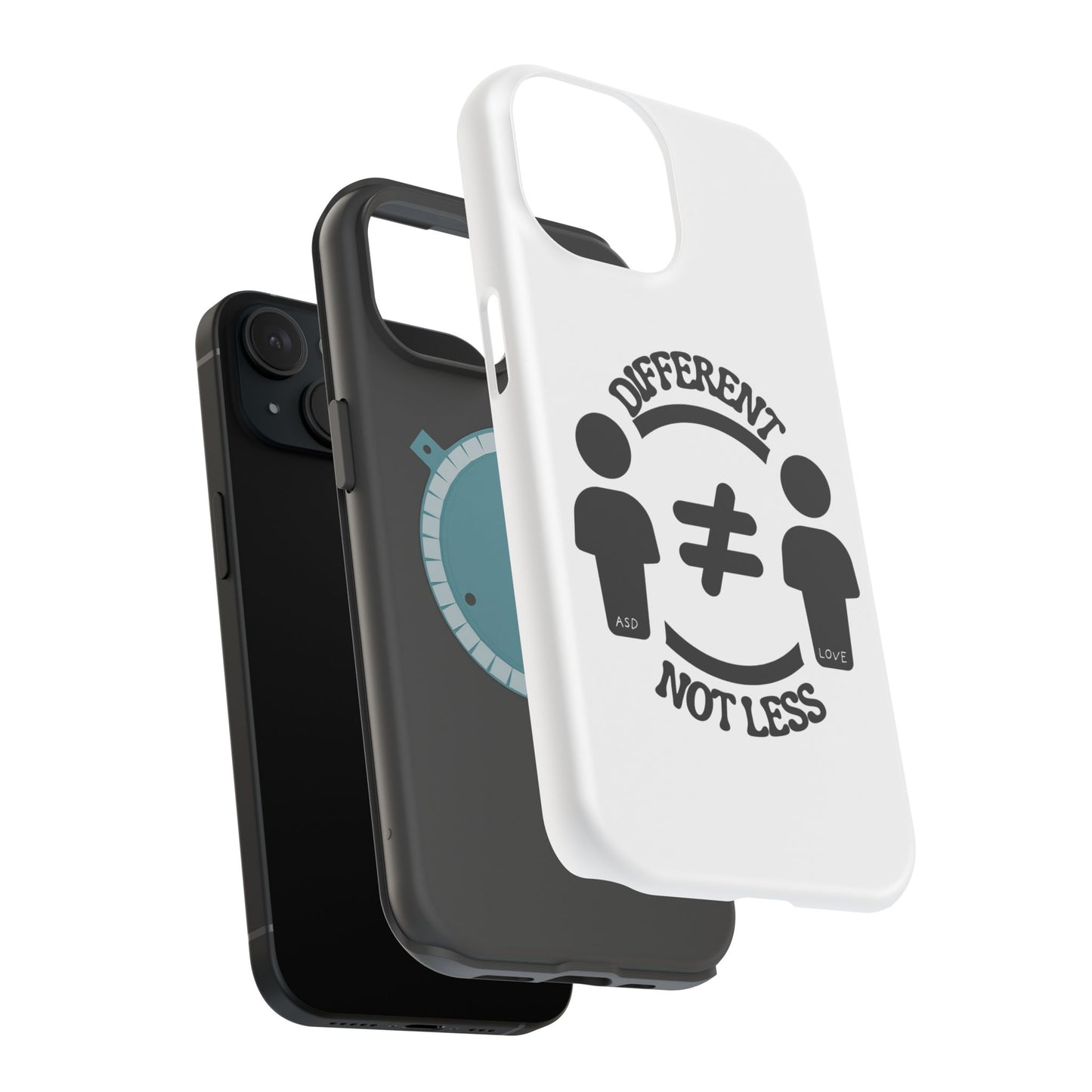 Silhouette Harmony: Different, Not Less - ASD Awareness Phone Case