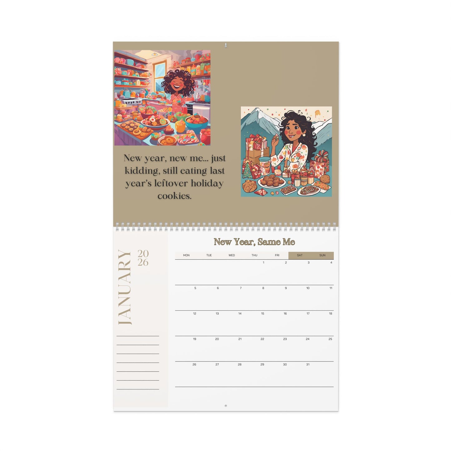 2026 Funny Wall Calendar | Relatable Chaos Planner | Messy Life Mom Humor | Gift for Women | Laughter + Stress Relief Calendar
