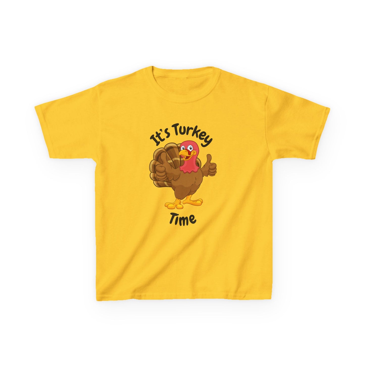 It's Turkey Time Kid Tee - Fun Thanksgiving Shirt for Boys and Girls