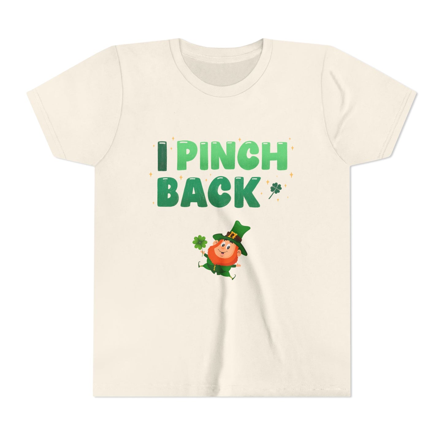 I Pinch Back Leprechaun Kids T-Shirt | St. Patrick's Day Shamrock Tee